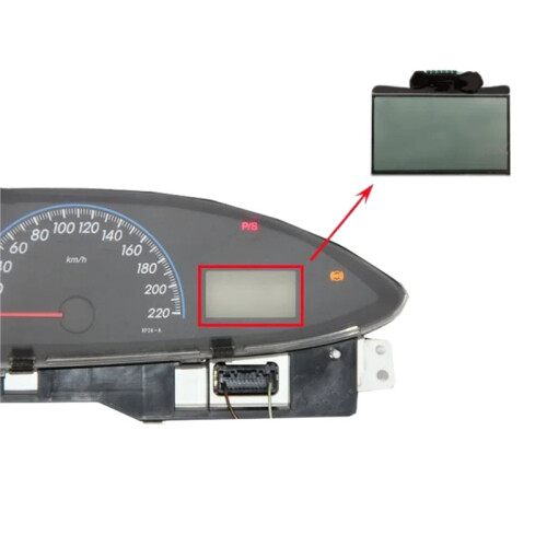 LCD Screen Dashboard Black Display Capabilities Cluster Instrument Replacement for  Vios 2008-2012 2