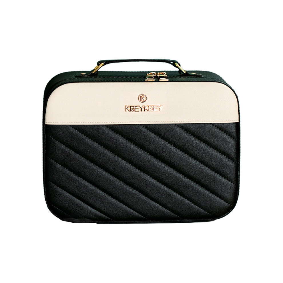 Black Portable Travel Toiletry Makeup Bag Cosmetic- Large