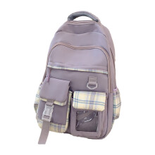 Grand sac d'école pour femmes, sac à dos à la mode pour-Violet