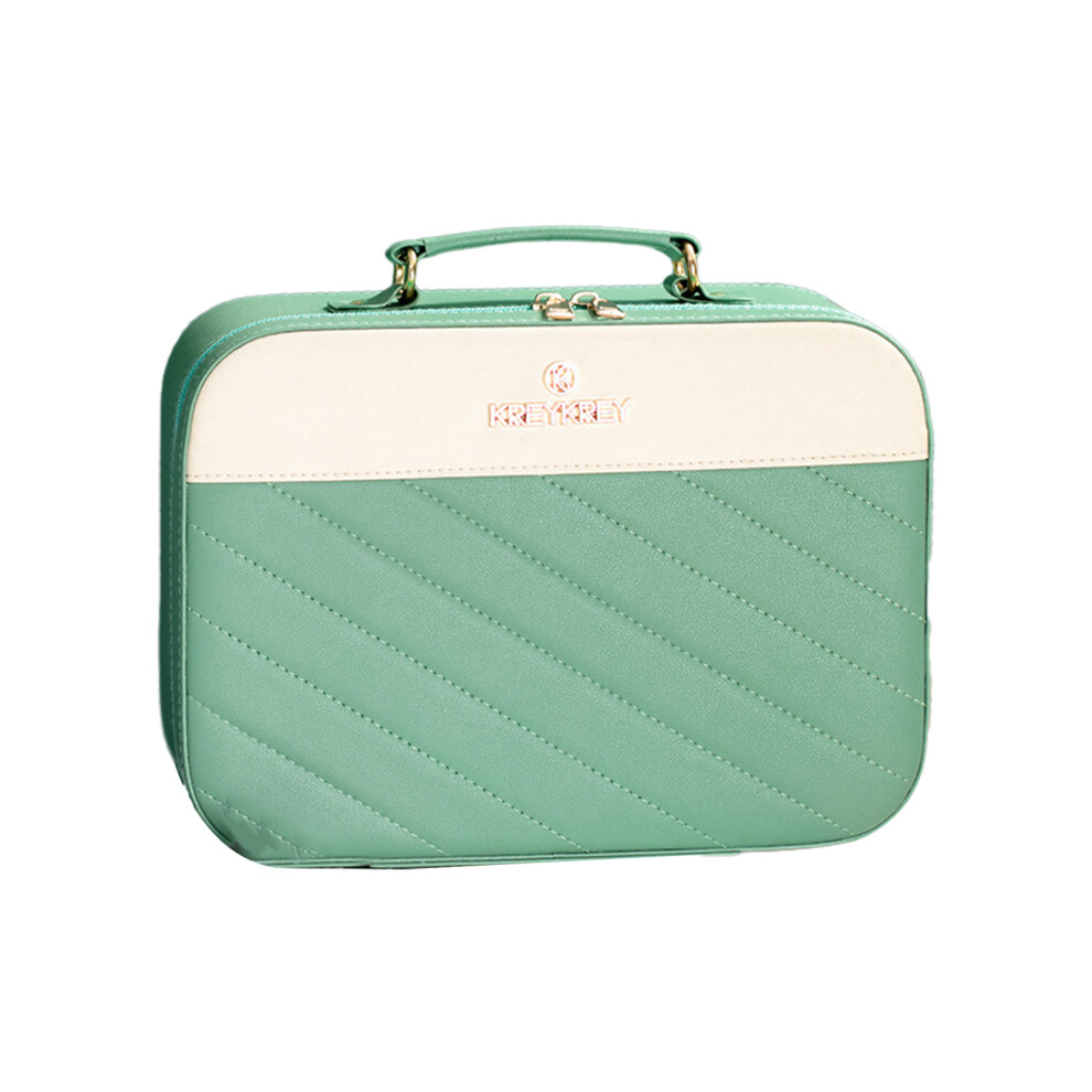 Green Travel Cosmetic Bag Multifunctional Storage Makeup- Large