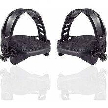Ergonomische 1/2 pedalen voor alle fietsen, gemaakt van hoogwaardig materiaal, geschikt voor racefietsen en mountainbikes, met verbrede pedaalriemen,