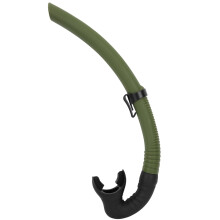 Dry Snorkel For Scuba Diving And Free Dive, Quick Emptying With Oval Dump Valve Liquid Silicone Tube Ergonomic Mouthpiece Universal Fit For Kids And A