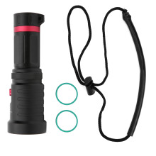 Scuba Dive Flashlight Amphibious Torch Waterproof LED Light Rechargeable Battery Adjustable Brightness Corrosion Resistance Shock Resistant Deep Sea