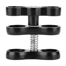 Type III Hard Coat Anodizing Aluminium Ball Clamp for Underwater Diving Light Arm System, Anti-Corrosion Durable to Use Standard Ball Clamp with
