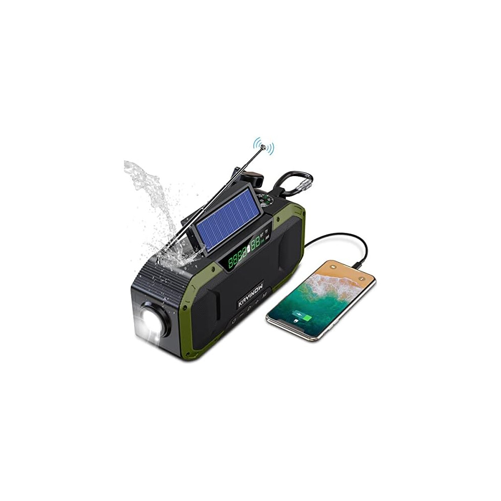 Essential Survival Tool, Emergency Weather Radio With Robust Protection & Innovative Design, Solar Panels For Unmatched Efficiency, Lightweight And 9358999383712