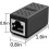 Ενισχυτής δικτύου Rj45, επέκταση Ethernet για Cat6Cat5e, θωρακισμένος προσαρμογέας θηλυκού 4
