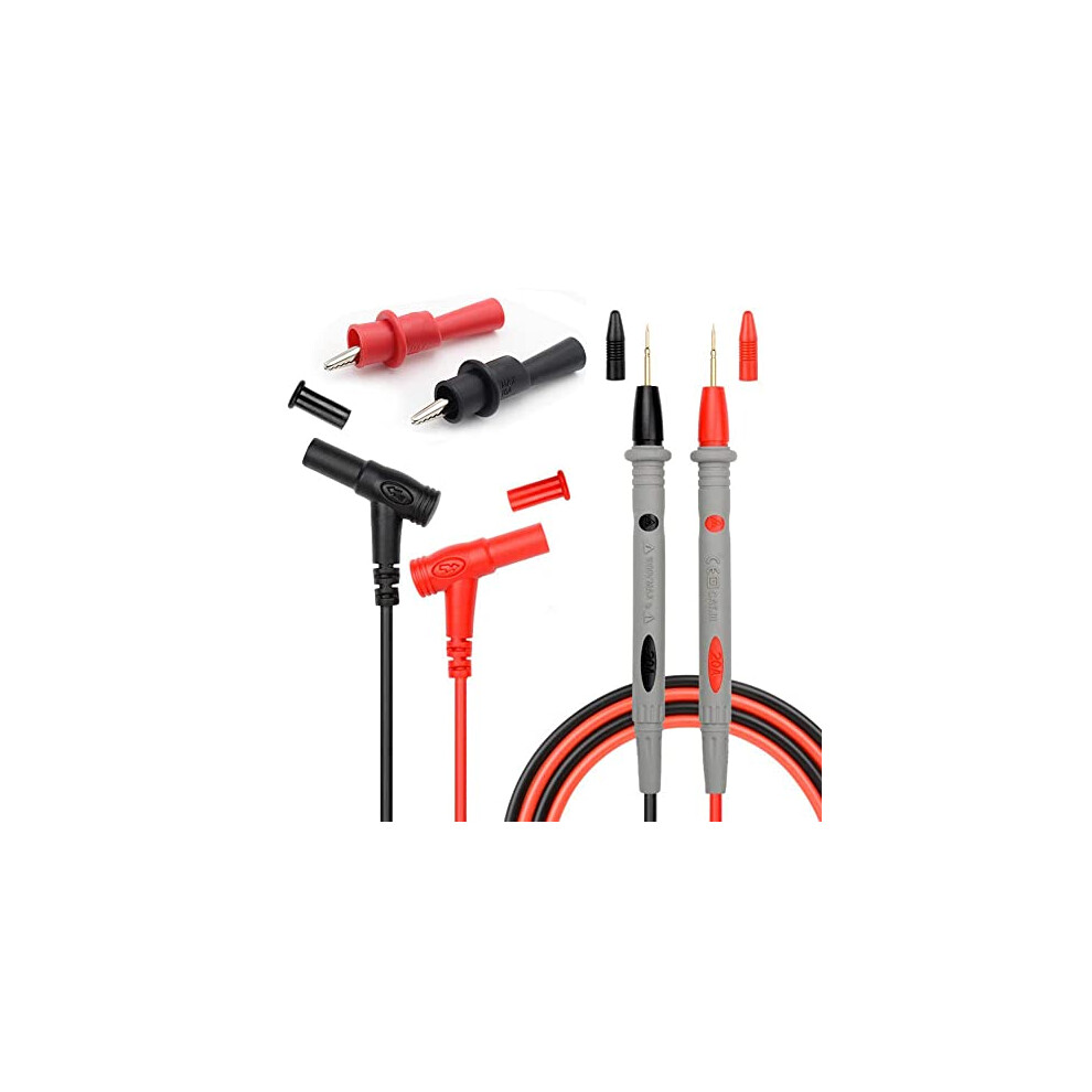 Electrical Test Probe Kit, Multimeter Test Leads With Banana Plug Connectors Ensuring Universal Compatibility And Sharp Gold-Plated Probes For 9004841648361