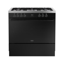 Belling Vision 444412039 90DF 90cm Dual Fuel Black Steel Range Cooker