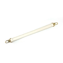 Leren tasriem Mode-schouderhandgreepriem Vervangende tasriem-Wit