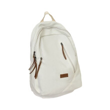 Dames Canvas Schoolrugzak voor Tieners Meisjes Reizen-Wit
