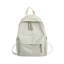 Schoolrugzak Mode Nylon Schooltas voor Dames Heren Laptop-Wit