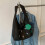 Vintage Canvas Student Tote Bag mit großem-Khaki 6
