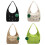 Trendy schoudertas canvas handtas grote capaciteit- gebroken wit 2