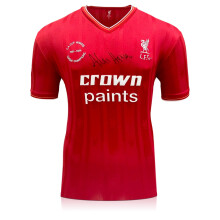 Alan Hansen Front Signed Liverpool 1986 Football Shirt