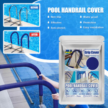 Swimming Pool Rail Protector, Swimming Pool Essential For Enhanced Safety And Comfort, Heat Insulation Non Slip Grip Cover For Inground Pools, Blue, 1