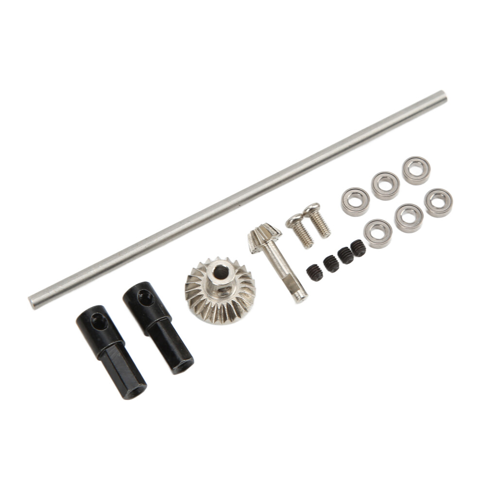 Durable Rear Axle Kit With Bearings For Wpl D12 Rc Model Car Silver 8781376891288