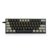 Tastiera meccanica wireless, comoda tastiera da gioco con switch rossi, retroilluminazione a tinta unita per giocatori, tastiera compatta con tripla