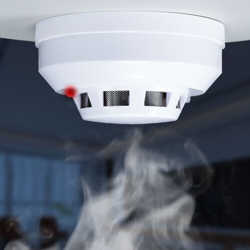 Smoke Detector with Adjustable Time Delay, Multi-Technology Ceiling-Mount Occupancy Sensor for Enhanced Home Safety, Self-Configuring Local Manual 1