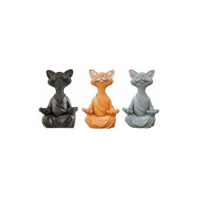 Dekorace pro domácí kancelář, socha pro meditaci zen jógy, kočka sphynx, sběratelské figurky do police v místnosti pro jógu, retro