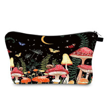 Tragbare Make-up-Tasche mit Pilz-Aufdruck,-hzb1276