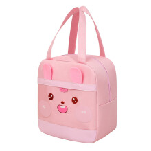 Veelzijdige cartoon-lunchtas, ideaal voor-roze schattig konijn