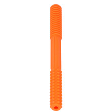 Baby Safe Hollow Silicone Teething Tube 17.5cm Orange for Toddlers