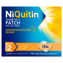 NiQuitin Clear 14mg Patches Step Two - 14 Patches