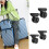 1 Pair Hand Spinner Caster Wheels Smooth Rolling for-W193 black 3