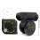 1 Pair Hand Spinner Caster Wheels Smooth Rolling for-W193 black 5