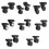 1 Pair Hand Spinner Caster Wheels Smooth Rolling for-W193 black 2