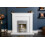 Adam Adam Sutton in White with Helios Electric Fire in Brushed, 43 Inch 2