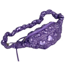 Sac cartable plissé Sac à bandoulière plissé Sac à-Violet