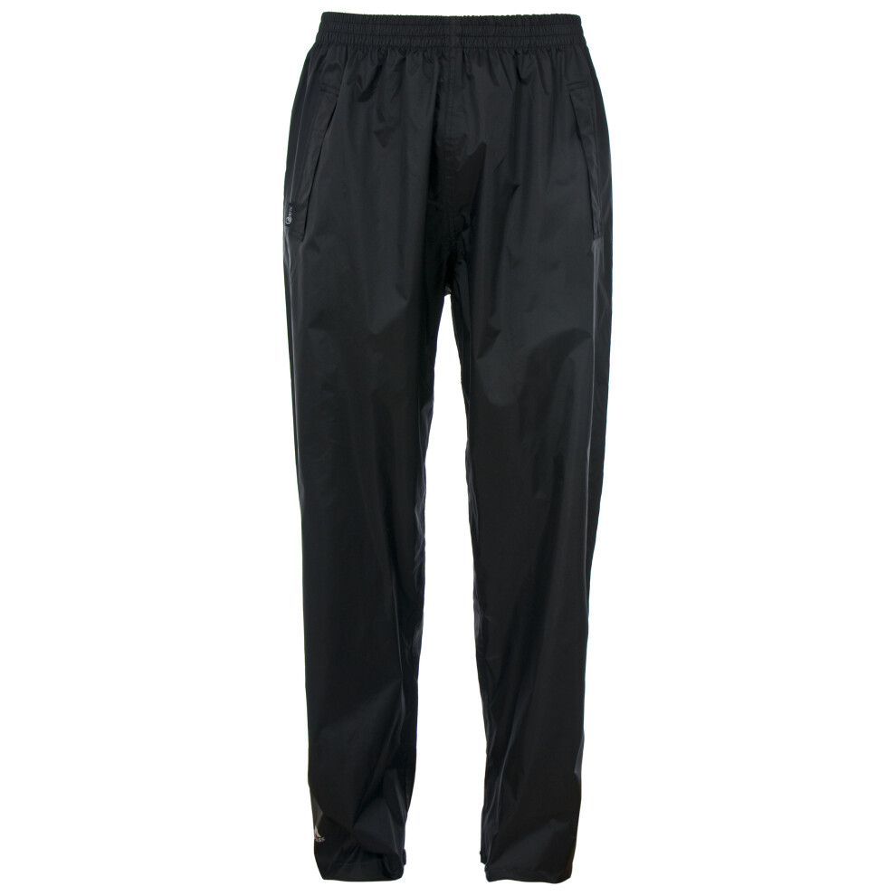 Trespass (M, Black) Unisex Waterproof Trouser Packaway Qikpac