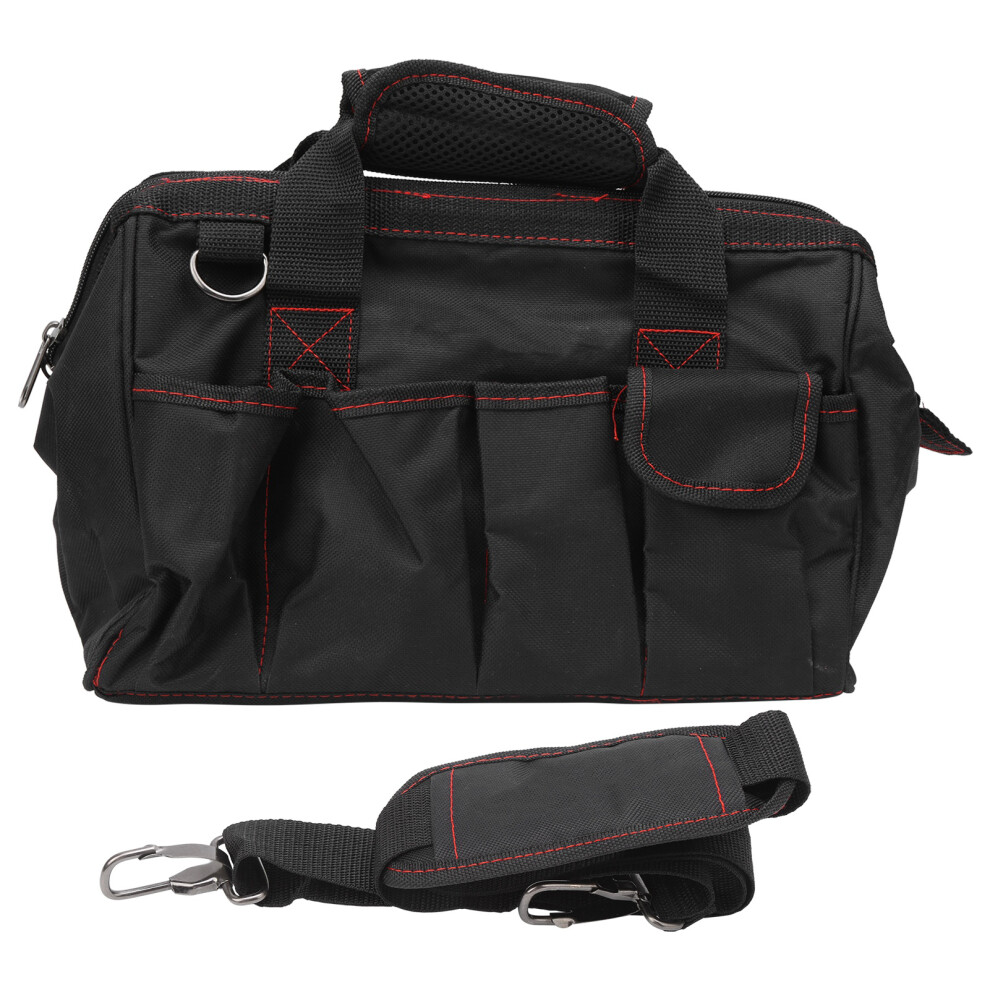 Oxford Fabric Tool Organizer Waterproof Multi Functional Storage Bag With Shoulder Strap Durable Canvas Tote For Electricians And Mechanics 600D Oxfor 9093122879327