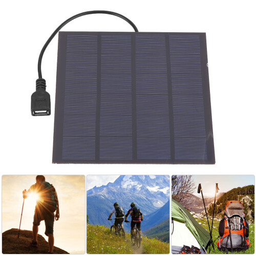 Solar Charger Solution, Portable Monocrystalline Silicon Mini Solar Panel With High Efficiency Output For Outdoor Activities 2