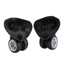 Spinner Wheels for Suitcase, Replacement Wheels Durable Construction Silent Rotation Steel Pipe Axles for Travel Trunk Caster, Perfect Fit Most Luggag