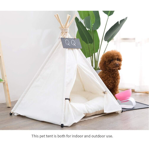 Κομψό Teepee για κατοικίδια, φορητά σπιτάκια σκύλων με απλό σχεδιασμό για εσωτερική 1