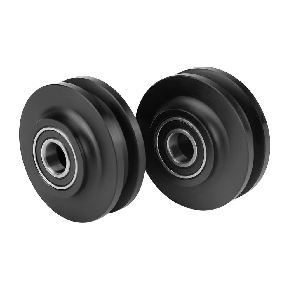 Barn Door Wheel, Closet Hardware Roller Ensuring Smooth Sliding And Noise Reduction, Space-Saving Decorative Zinc Alloy Nylon Sliding Door Pulley For 9448196638552