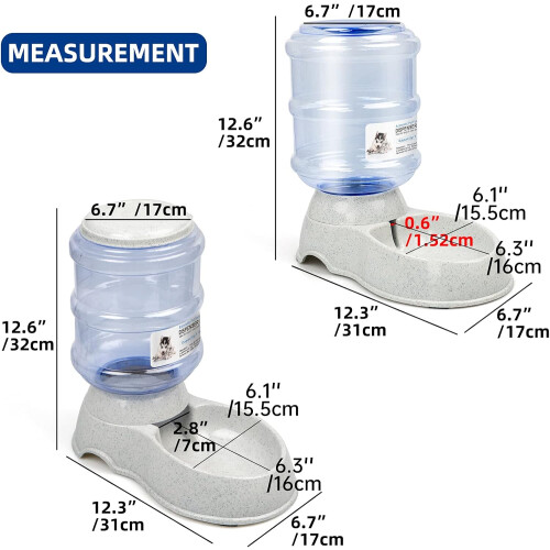 Pet Feeder with Non-Slip Feet, Automatic Pet Feeder Gravity Refill for Easy Storage 1