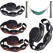 Adjustable Outdoor Suspension, Heavy Duty Hammock Straps For Wide Range Of Uses, Protects Hammock Rope And Trees, Easy Setup, No-Stretch High Density