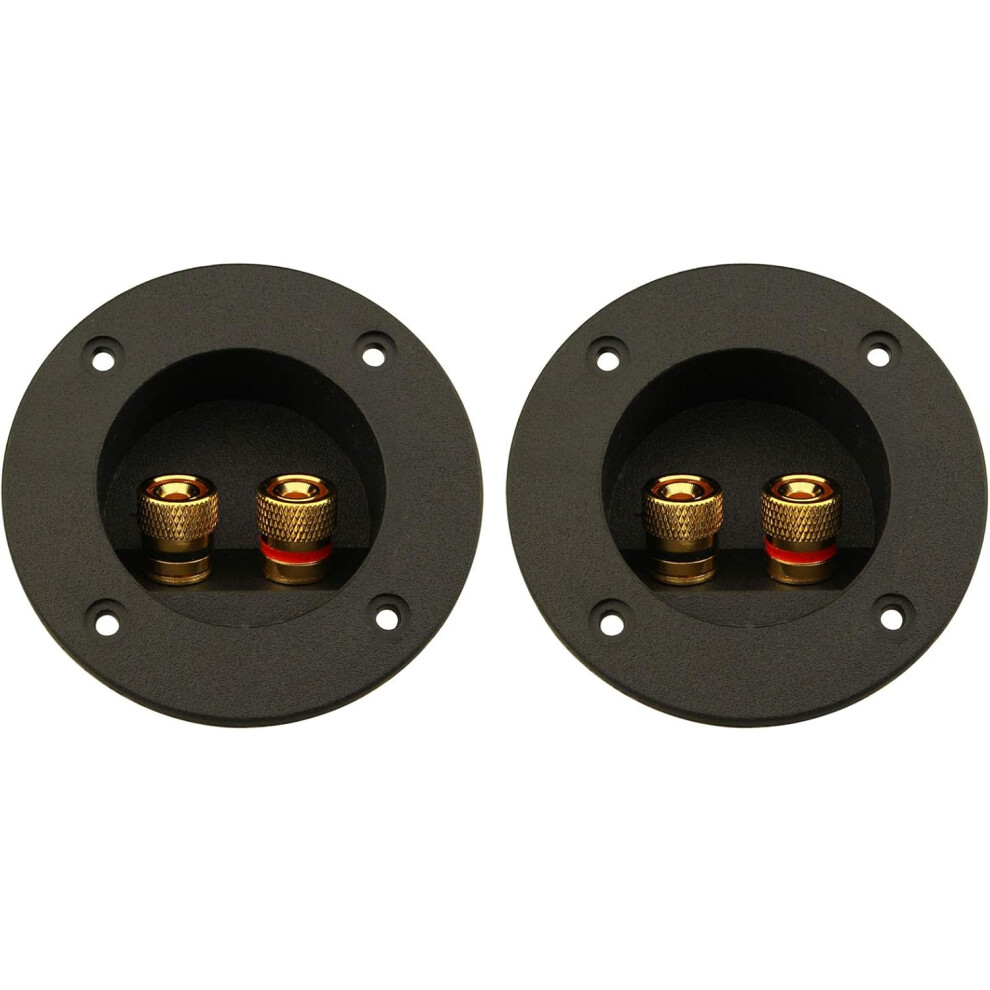 Professional 2-Way Speaker Box Terminal, Subwoofer Connectors Screw Cup Connector For Home Car Stereo Diy Speaker I-029, Easy Install Use Versatile 9448196639740