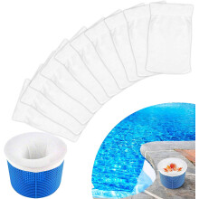Ultra Fine Mesh Screen Skimmer Socks, Cleans Debris Leaves For A Cleaner Pool, High-Quality Elastic Material Ensures Durability And Reusability