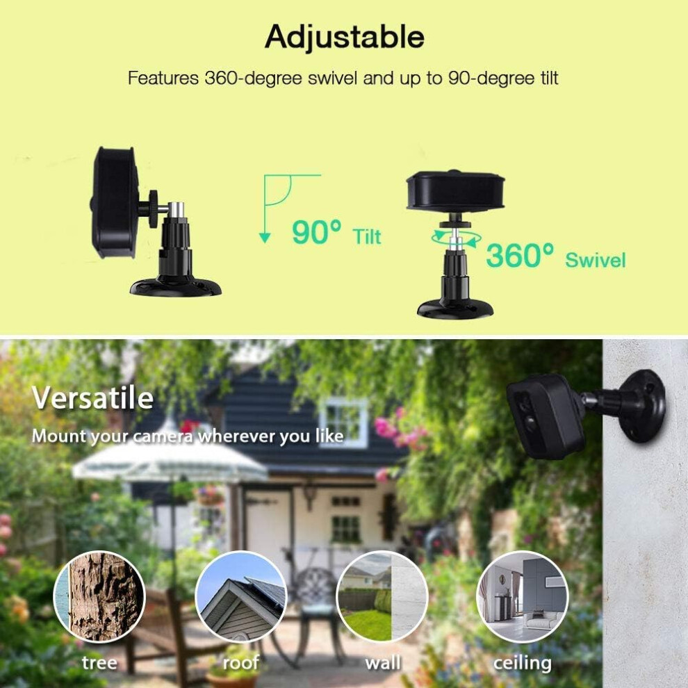 Weatherproof Protective Cover, 360 Degree Adjustable Mount, Easy Screwless Installation For Blink Xt, Xt2, Mini Indoor Outdoor Security Cameras, 3Pcs 9169997201508