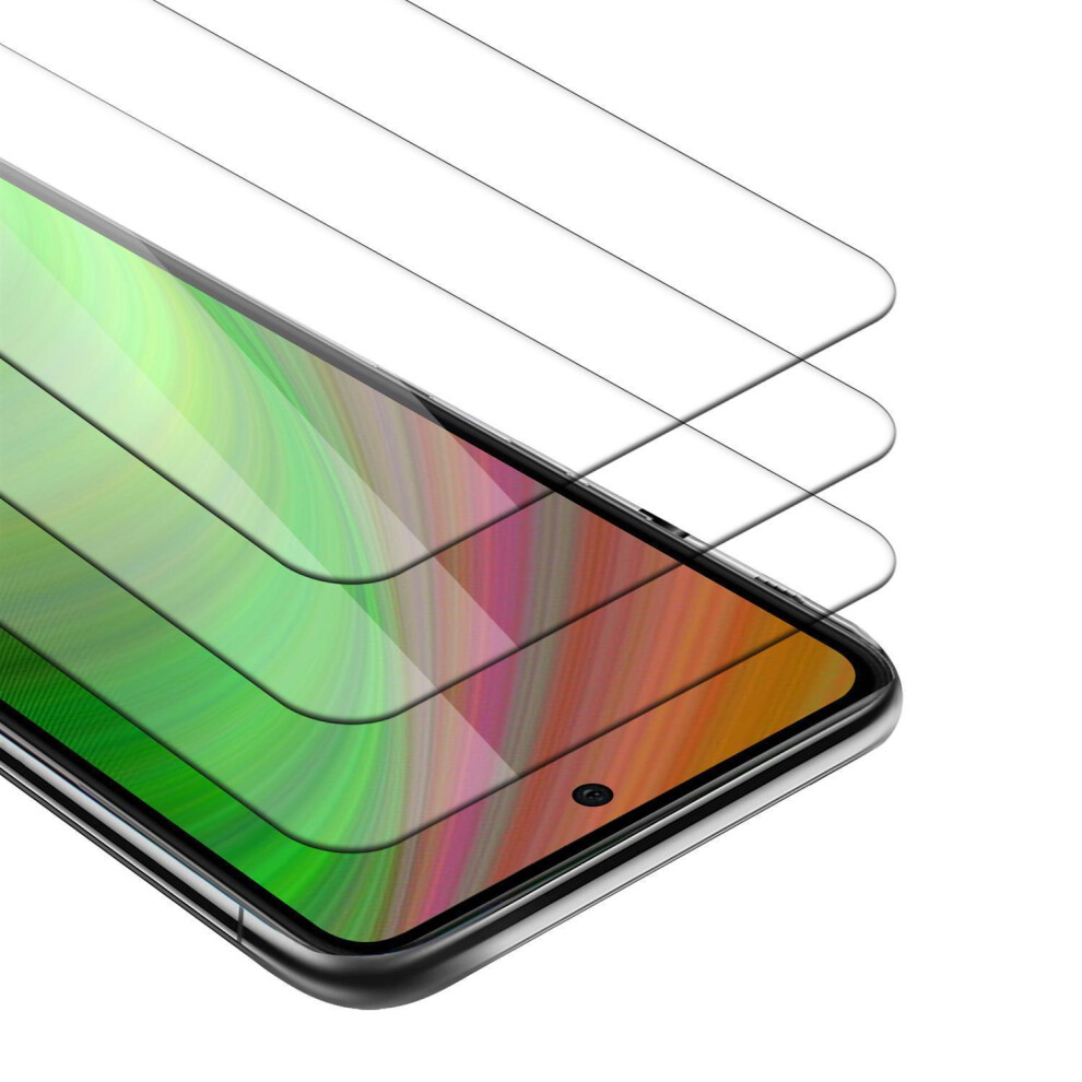 Cadorabo 3X Tempered Glass For Samsung Galaxy A52 5G Protection Film Display Saver Protective Film 4063758209510