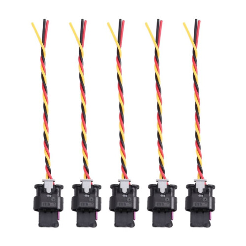 5 Pcs PDC Parking Sensor Plug Connector Wire 4F0973703 for     A1 A3 A4 A6 A7 Q5 Q7 R8 TT