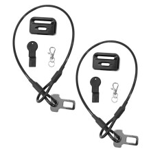 Pack of 2 Motorhome Cab Security Door Straps-Locks Doors Using the Seatbelt Anchor Wear RV Door Anti-Theft Device