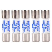 5X Multimeter 10 x 38mm 1000V 10A Cylinder Ceramic Fuse White