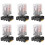 6X MK2P-I Clear Shell DPDT AC220V Coil Power Relay Socket Base 1