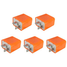 5X 2-Stifts Motorcykelhastighet Justerbar LED-Blinkersindikator Blinkerrelä 12V