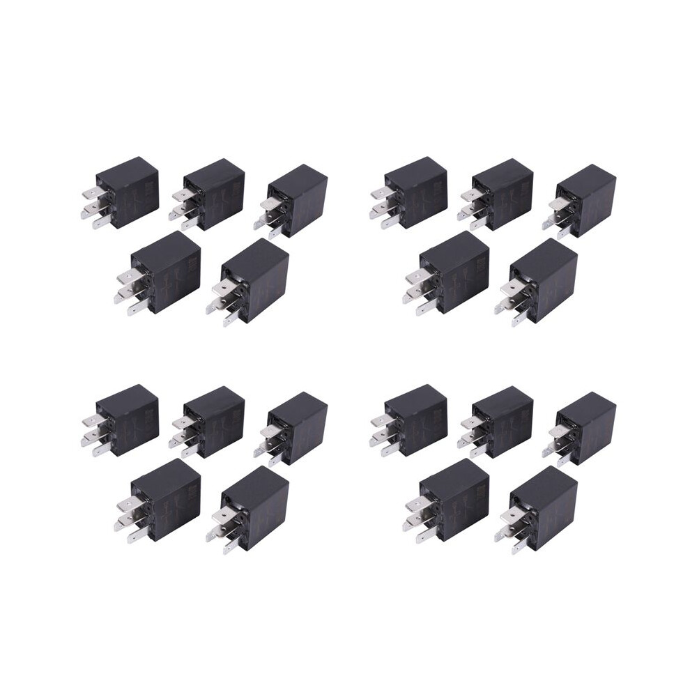 20 Pcs 30A Amp 12V 4Pin Car Auto Relay Kit Spst For Fan Fuel Pump Horn Light 4712086750675